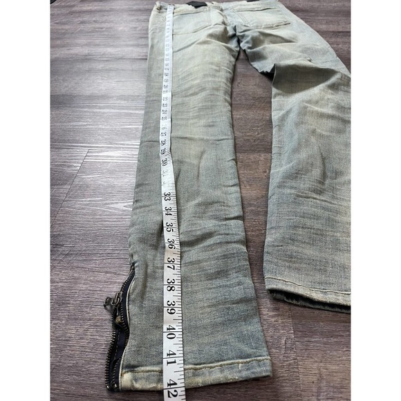 Supply an Demand Mens Jeans Size 34 Light Wash Distressed O5 - Picture 8 of 8